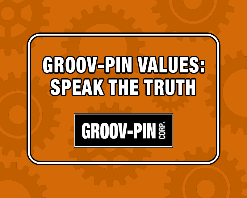 Groov-Pin Values: Speak the Truth